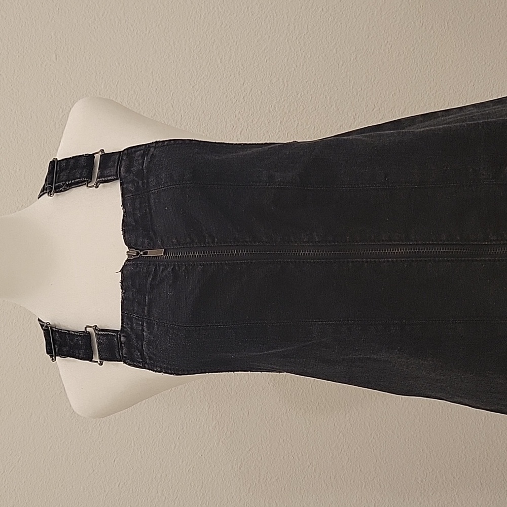 Faded black denim size 4 Jumper dress